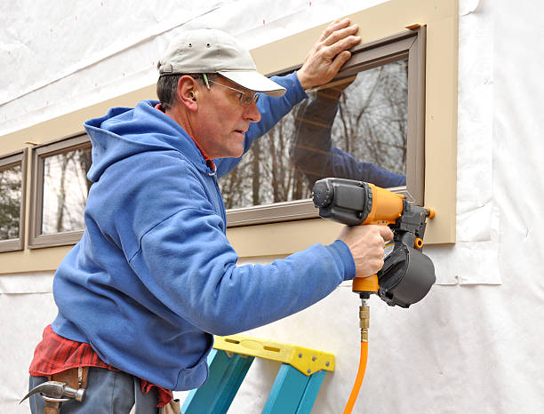 Expert residential trim installation ensuring precise window frame finish